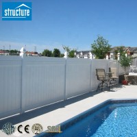 High Quality Virgin Vinyl Fence Waterproof Pure Color PVC Fence