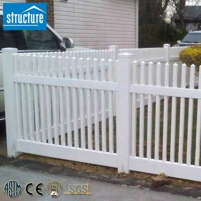 PVC Picket Plastic Hedge Garden Fence