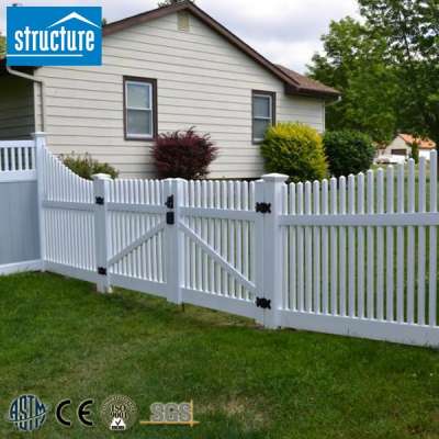 Vinyl PVC Plastic Picket Fence Gates Designs