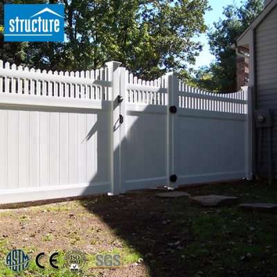 PVC Plastic Backyard Gate